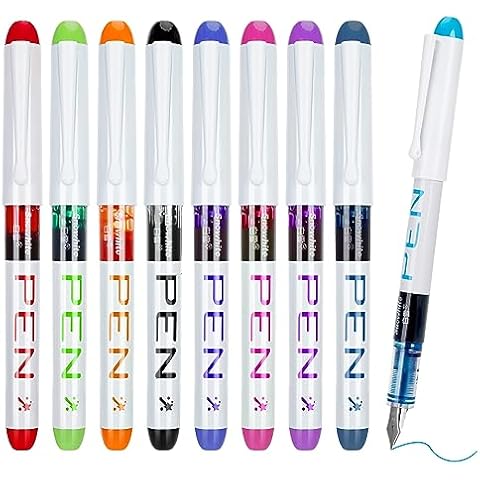 FRIUSATE 9-Colour Disposable Fountain Pen Set Cover
