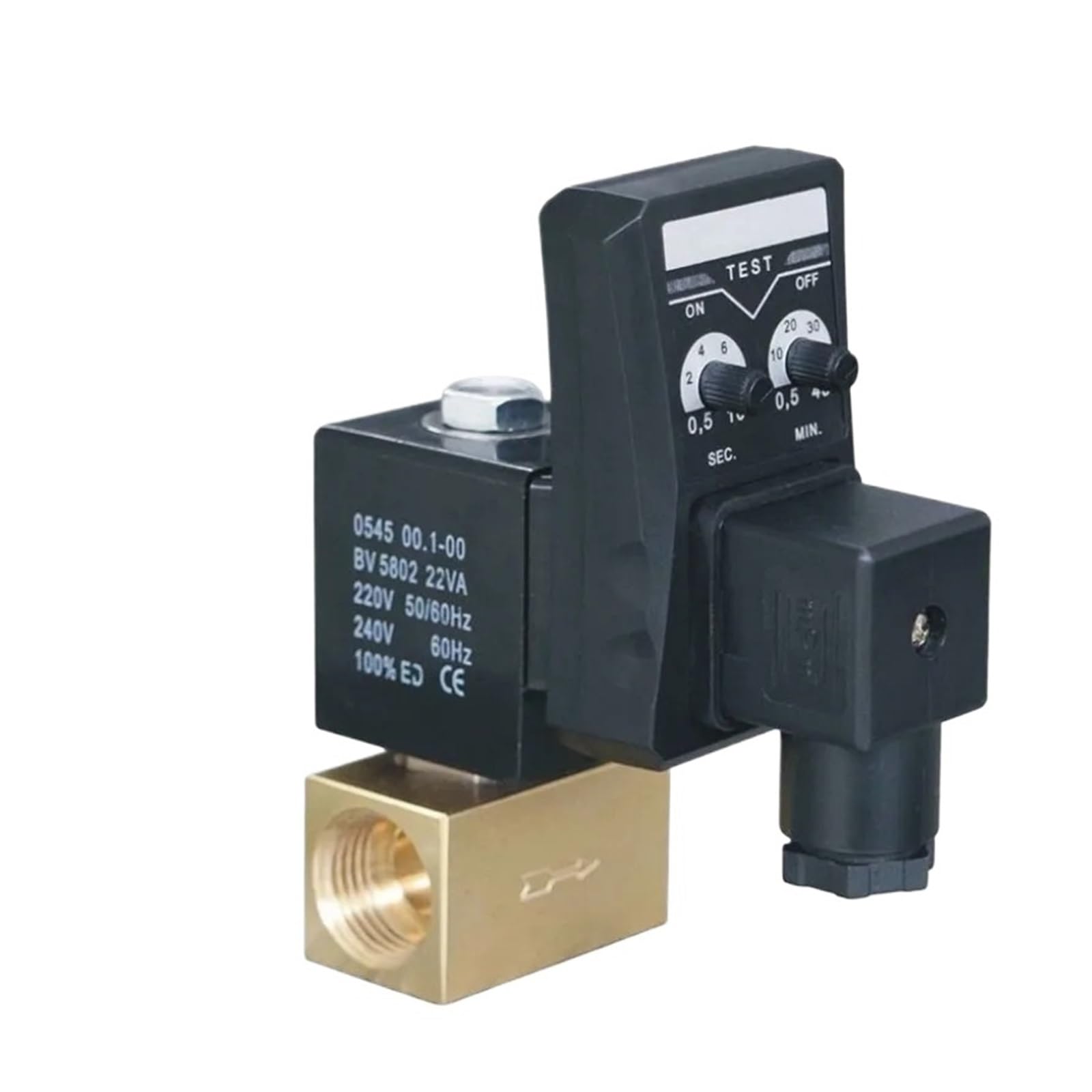 Jpvlcndj 220V 1/2" Dn15 Electric Timer Auto Water Valve Solenoid Electronic Drain Valve 80 Bar For Air Compressor Condensate(220V)