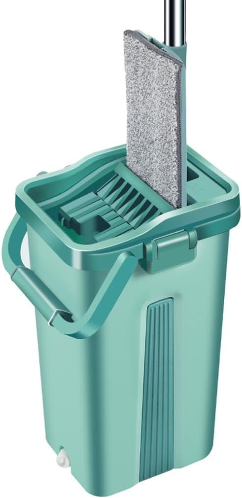 Hand Free Floor Mop Mop Dry and Wet Dual-Purpose Pier Cloth Support Handle