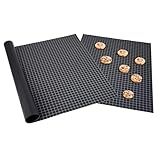 Coolinato 2er Set Silikon Backmatten, 38x30cm und 40x60cm, Dauerbackfolie für...