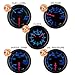 GlowShift 7-Gauge Cluster Package Compatible with Chevy C10 1967-1972 - Black 7 Color Speedometer, Tach, Oil Pressure, Water Temp, Fuel Level, Clock & Volt Gauges - Direct Fit Dashboard Panel Pod