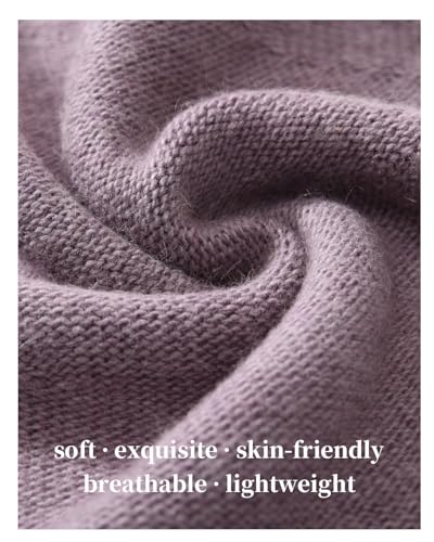 Image of jaxmonoy Cashmere Slouchy Knit Beanie Hat for Women Winter Soft Warm Ladies Wool Knitted Skull Beanies Cap