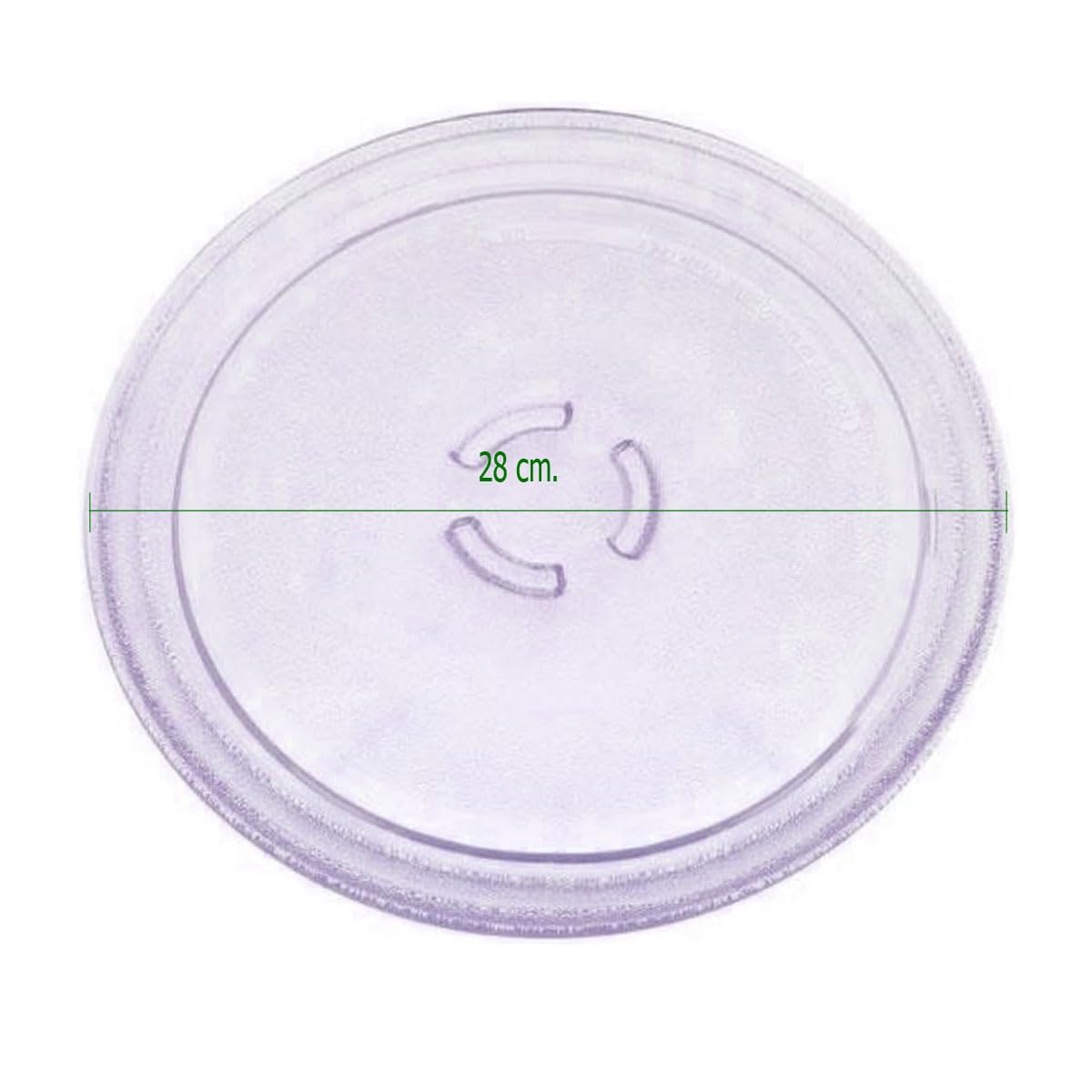 Piatto Girevole Microonde 25.5cm Universale - Vetro Termoresistente Per Samsung, Whirlpool - Foto 4