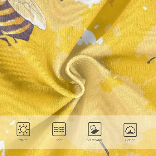 KLL Bees on Yellow Baby Boys Comfort Briefs Breathable Children Panties3