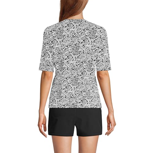 Lands' End Women's Sunshade UPF 50 Elbow Sleeve Relaxed Rash Guard2