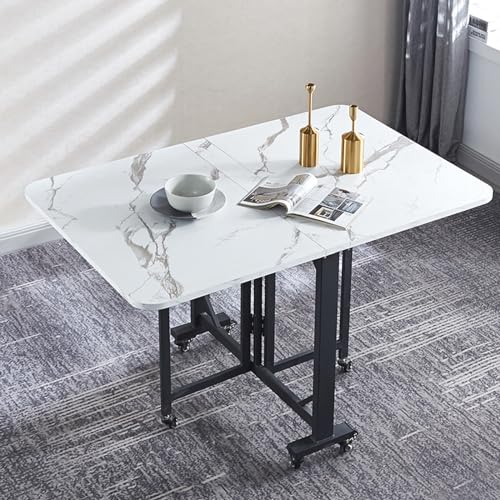 Table à manger pliante de sauvegarde de l'espace pour accueillir 8 personnes