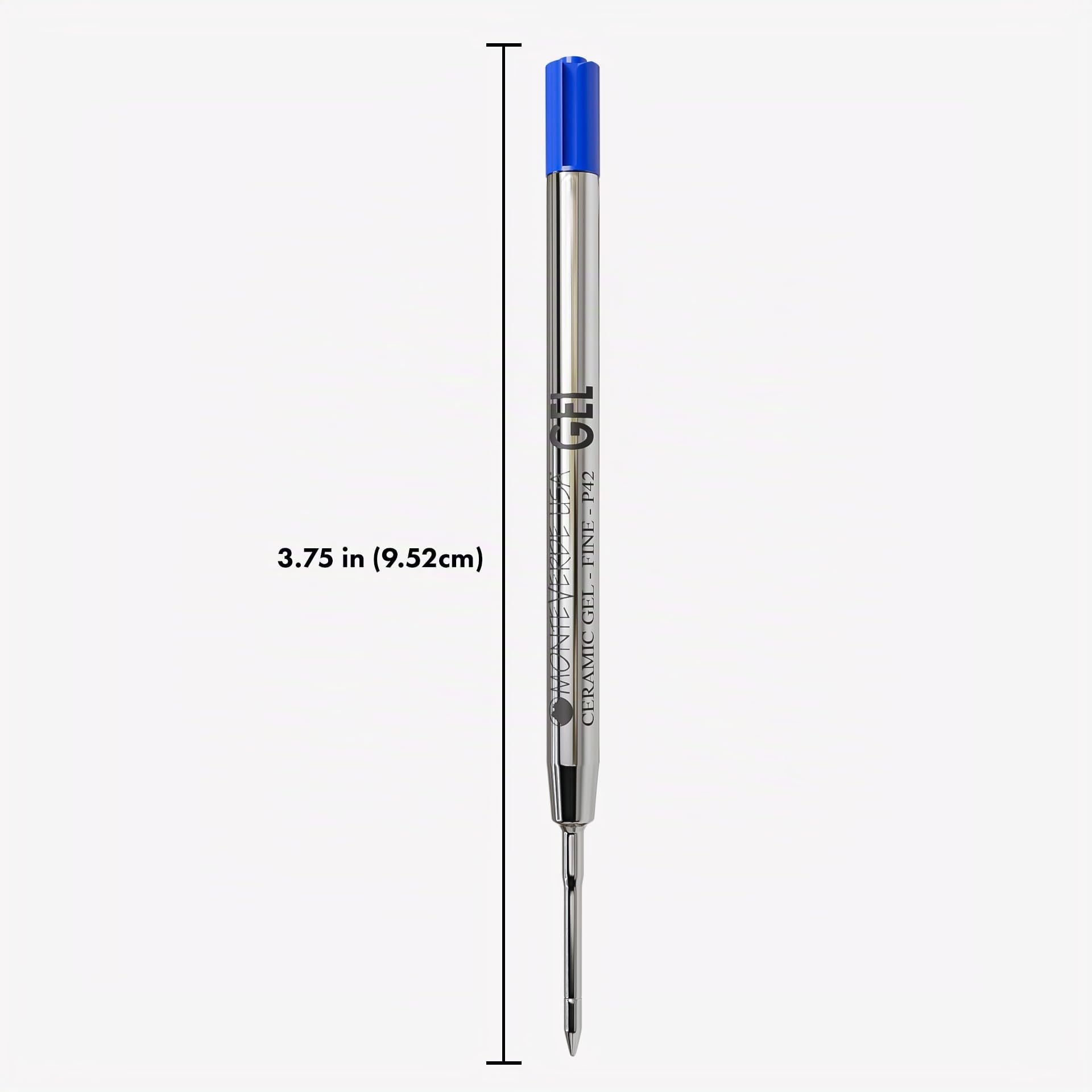 Monteverde P422BU Keramik-Gel-Mine Parker Geeignet für Rechts-/Linkshänder Blau