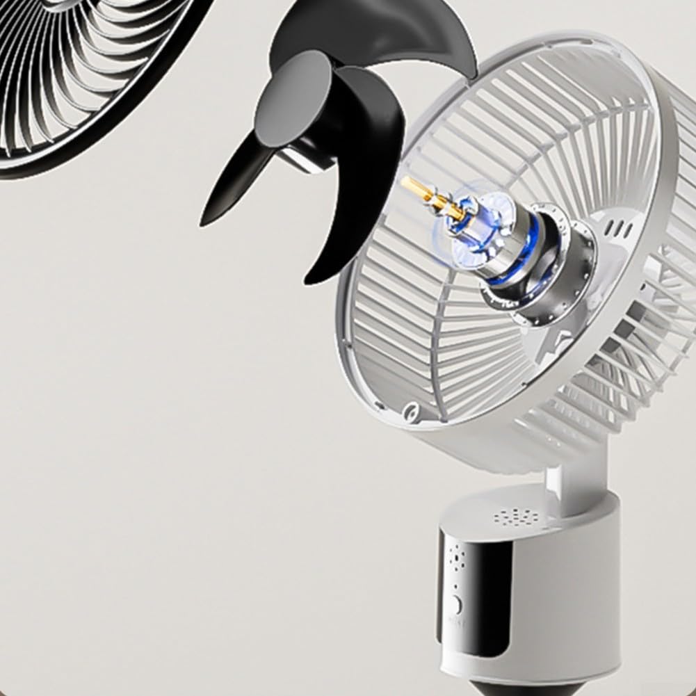 Ventilateur flexible alimenté par USB avec fonctionnement silencieux et réglage de la hauteur (blanc)