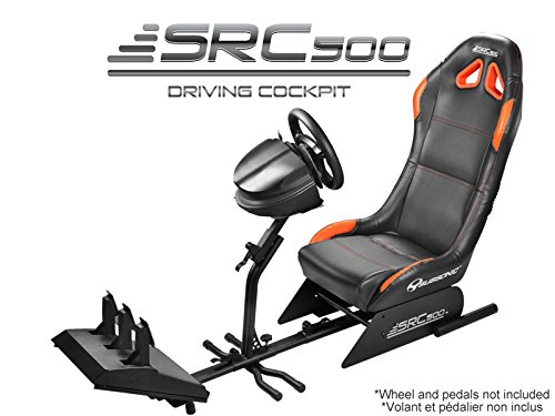 SUBSONIC SRC 500 Pilote Cockpit Orange pour Simulation - Simulateur de Course - Confort Exquis - 500x500mm
