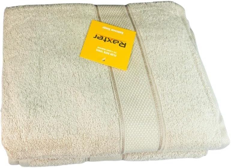 Brista Premium Soft Microfiber Towel Set ~ 550 GSM Luxury Bath Towels 100% Ring-spun ~ 100% Cotton Hand Towel Sets for Bathroom, Spa, Beach, Gym Washroom Accessory (Beige, 1 Bath & 1 Hand Towel)