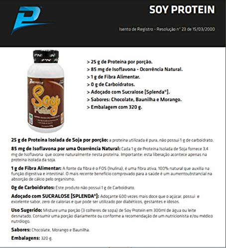 Proteína Isolada de Soja Soy Protein Chocolate Performance Nutrition 320 g Kit 3 Unidades