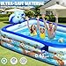 Inflatable Pools with Sprinkler,Upgraded Elephant Inflatable Swimming Pool,Kids Pools for Backyard,Large Inflatable Pool for Adults Blow up Pools,Oversized Thickened Family Inflatable Pool-Multi color