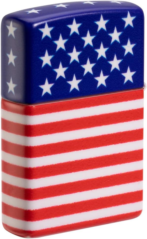 Zippo Stars and Stripes Flag Design 540 Color Matte Pocket Lighter