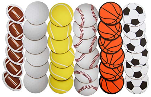Set de 36 imanes deportivos redondos de 3 pulgadas miniatura 7