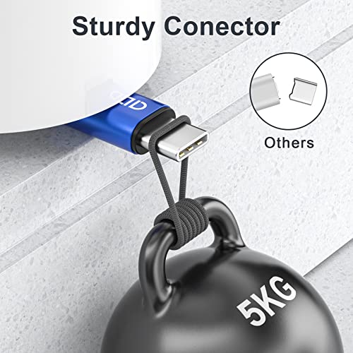 RAVIAD USB C-kabel, 2 stuks 2 m, oplaadkabel, USB C nylon, snellaadkabel, type C oplaadkabel voor Samsung Galaxy A12/A52s/S10, Huawei P40/P30, Google Pixel, POCO X3 PRO, OnePlus Nord 2, blauw - Image 5