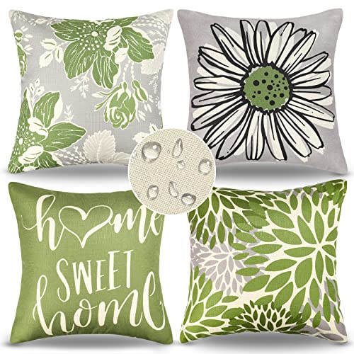 Set Di 4 Federe Cuscini Estivi Limone 40x40cm | Impermeabili Per Esterno E Giardino - Foto 8