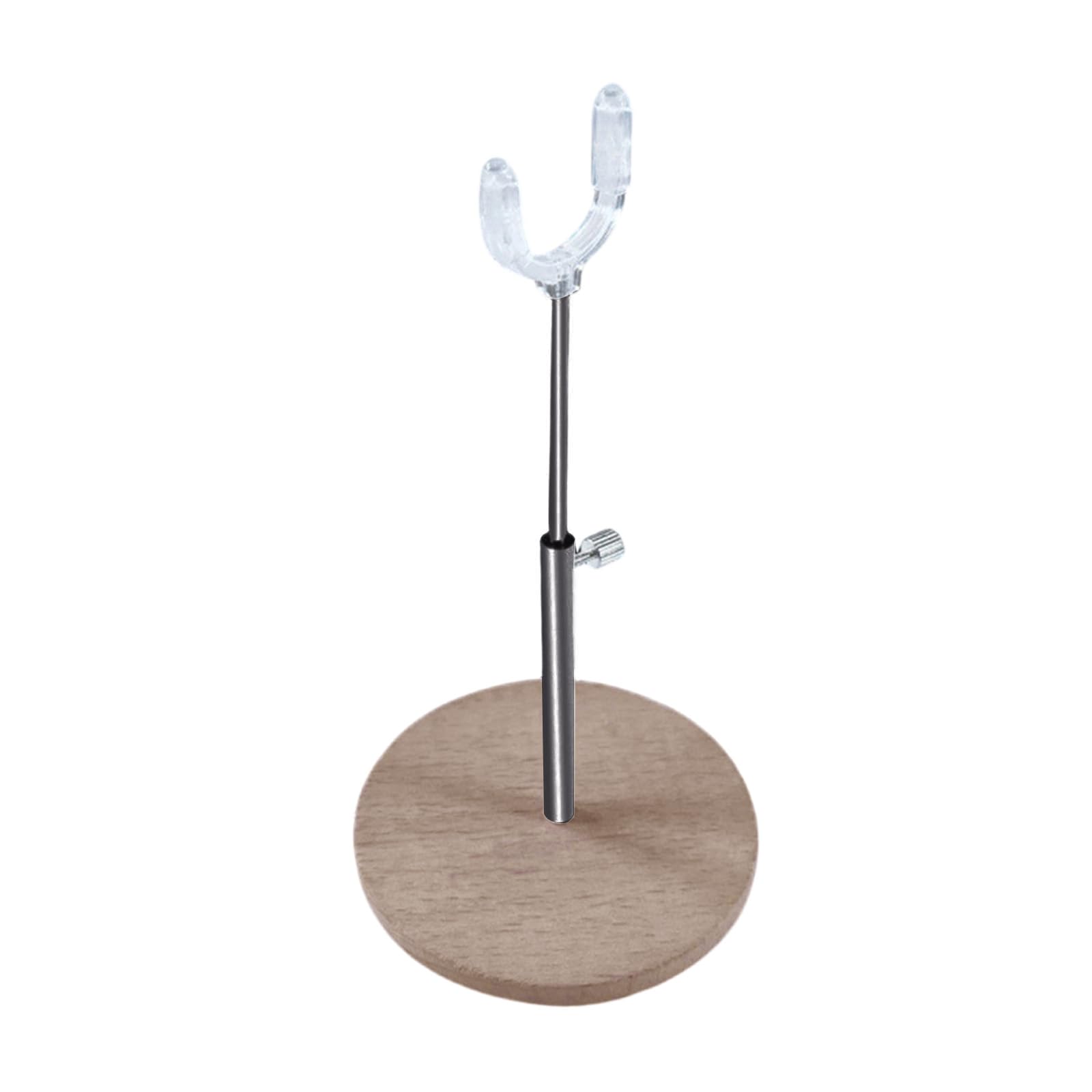Kaeltsyn Doll Holder Featuring Wooden Base Construction for Stable of Collectibles Doll Display Stand