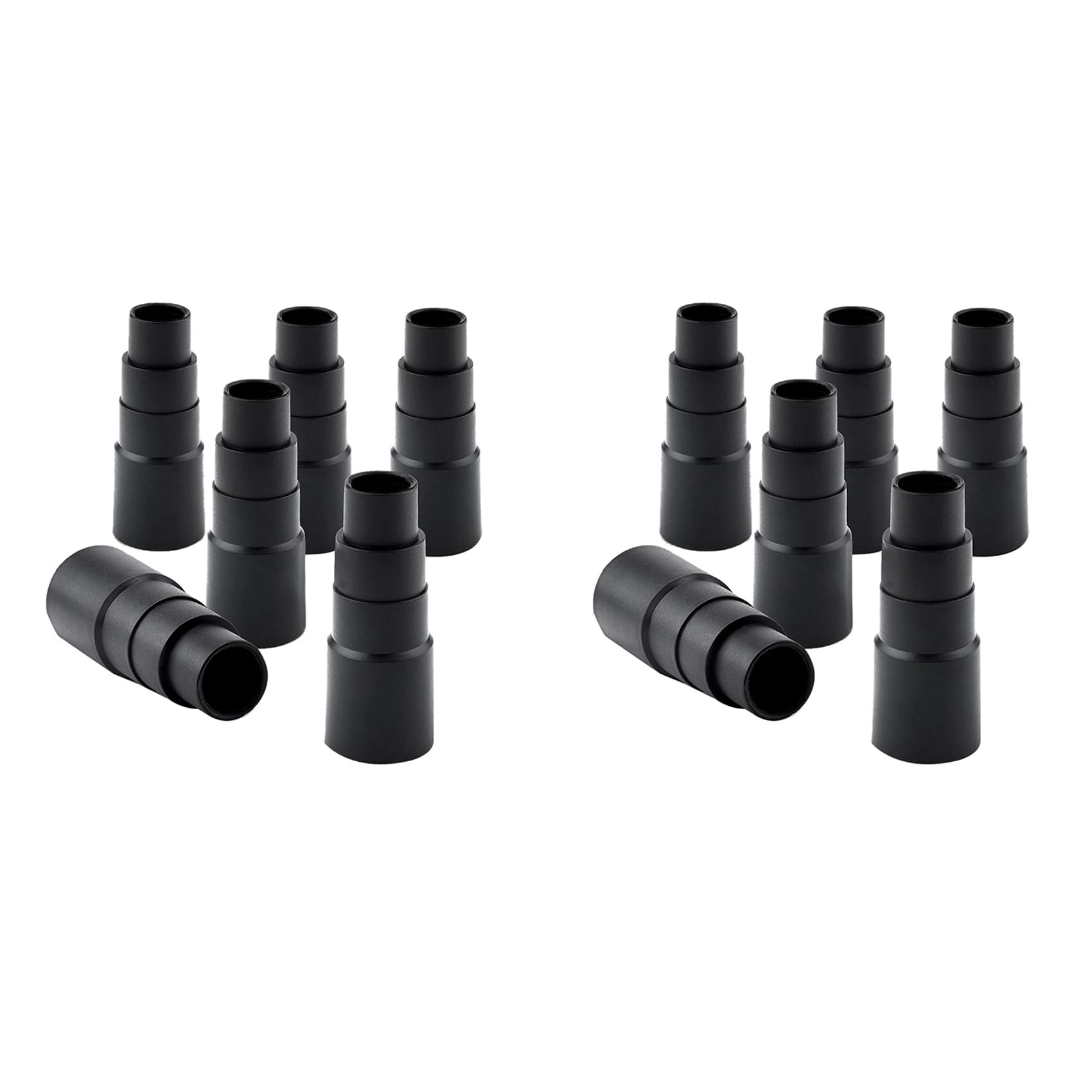 Hndhbfgrt Black Vacuum Cleaner Power Tool Adaptor, 12 Pcs Vacuum Hose Adapter Reducer Hose For Dust Extraction Vacuum Cleaner