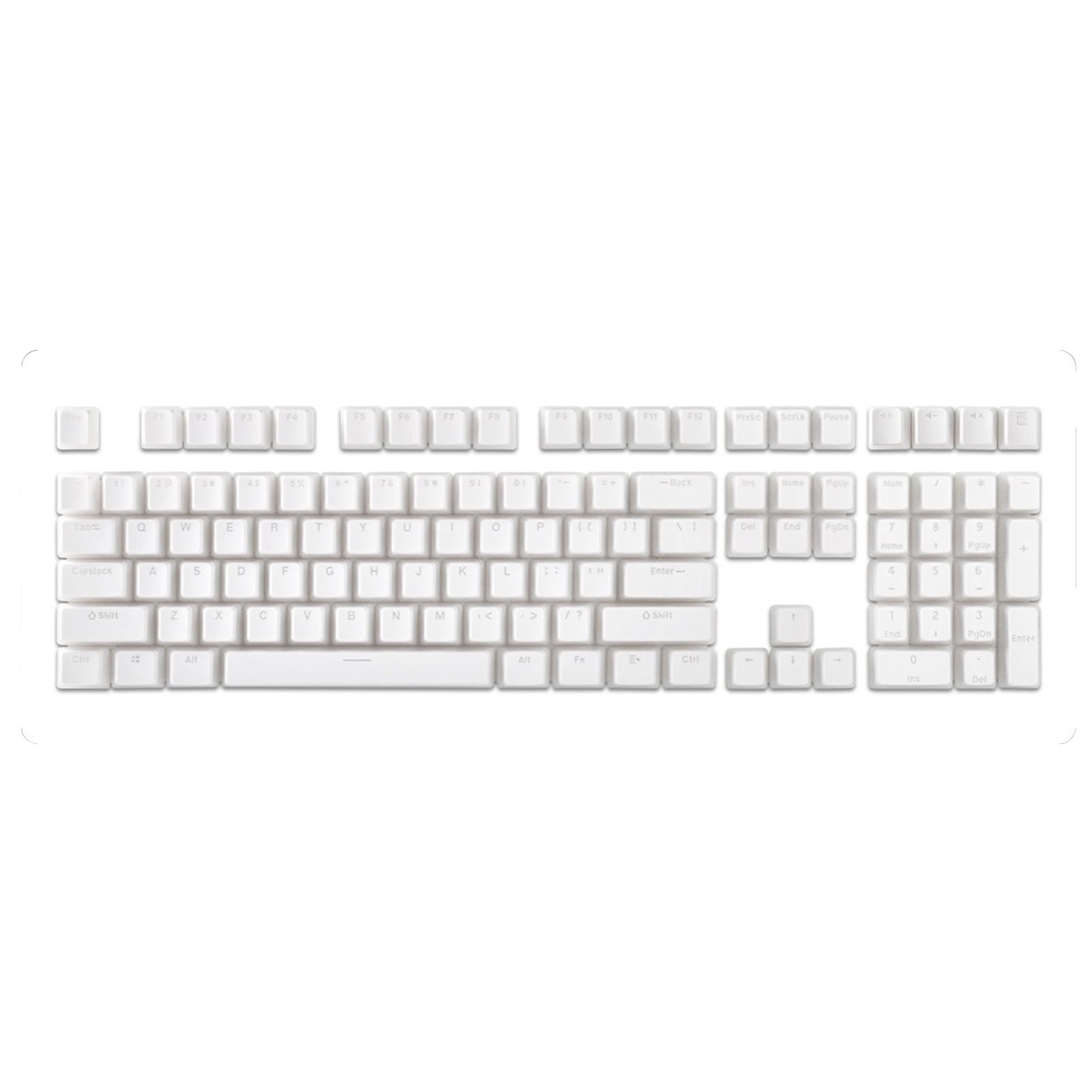 Teclas retroiluminadas PBT de alta resistencia para el reemplazo de teclados 8