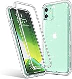 ULAK Compatible with iPhone 11 Case Clear Glitter, Hybrid 3 in 1 Shockproof Protective Phone Case...