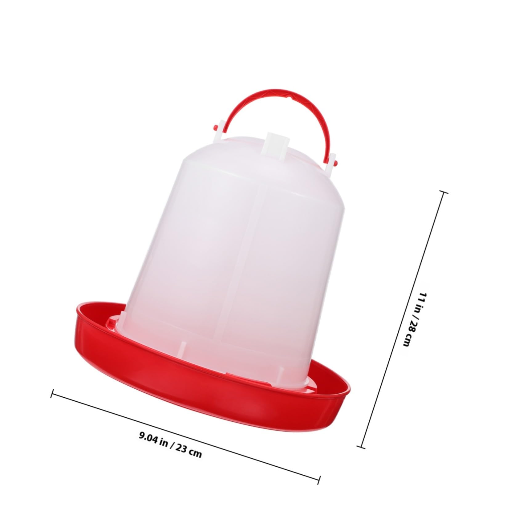 ORFOFE Abbeveratoio Automatico per Pollame e Pulcini, Secchio Acqua da 12 Litri in Plastica Spessa per Allevamento, Facile da Pulire e Smontare, Adatto a Fattorie e Galline Stili multipli