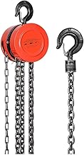 A.M.C. Manual Chain Hoist with Heavy Duty Hook, Lifting Height 3M, Double Charging Chain, Safety Hook, Load 1000kg