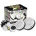 Drillbrush Automotive Soft White Drill Brush - Leather Cleaner - Car Wash Kit - Car Cleaning Supplies - Wheel Cleaner Brush - Car Detailing Kit - Car Carpet - Interior, Vinyl, Seat Cleaner