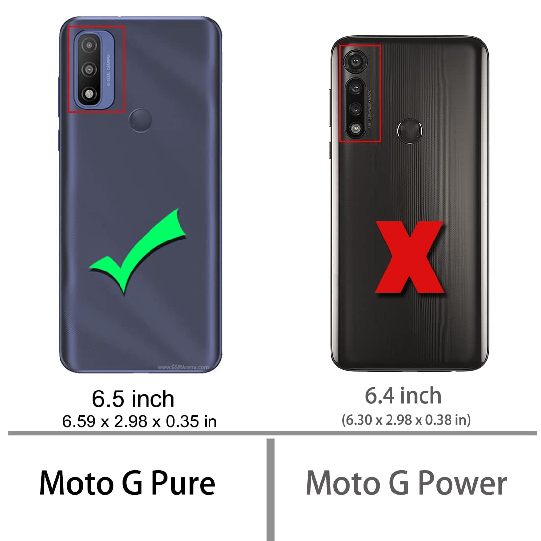 Osophter Custodia Per Motorola Moto E 2020 (XT2052-1) – Cover Antiurdo In TPU Blu Navy – Morbida E Resistente - 3