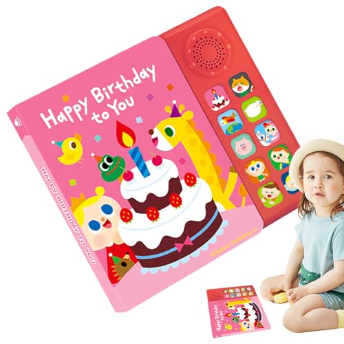 Libro de música interactiva - Libro de aprendizaje musical, educativo y bilingüe | 10 Rimas de guardería, aprende piezas fáciles de la serie, Ayuda de enseñanza de Ilustración en inglés para niños, ni