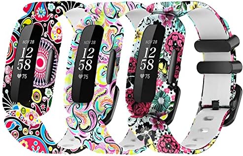 honecumi Replacement for Fitbit Ace 3 Kids Straps, Colorful Skin-Friendly Ace 3 Watch Strap Wristband Bracelet Replacement Accessory for Boys Girls Kid Gift Strap[3 Pack]