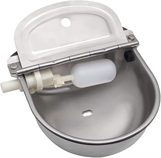 Automatic Dog Feeder Trough Bowl Dispenser Waterer for Pet Dog Horse Cattle Goat Sheep Water Stainless Steel Farm Tool