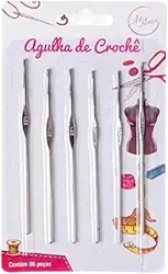 Agulha Kit Agulha De Crochê 6 Peças — Conjunto Prático E Confortável Para Produzir Peças Com Precisão.