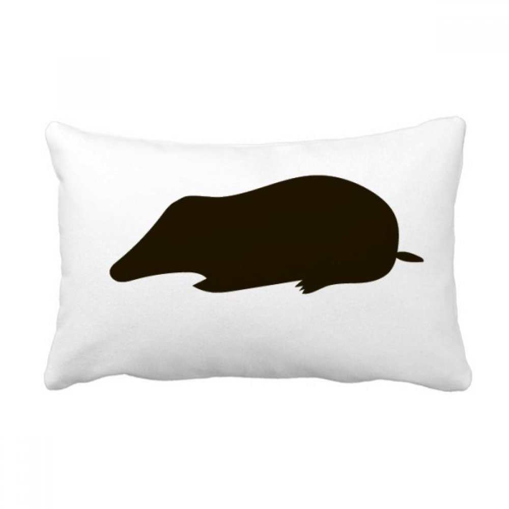 Coussin animal noir rectangulaire oreiller multicolore 16x24