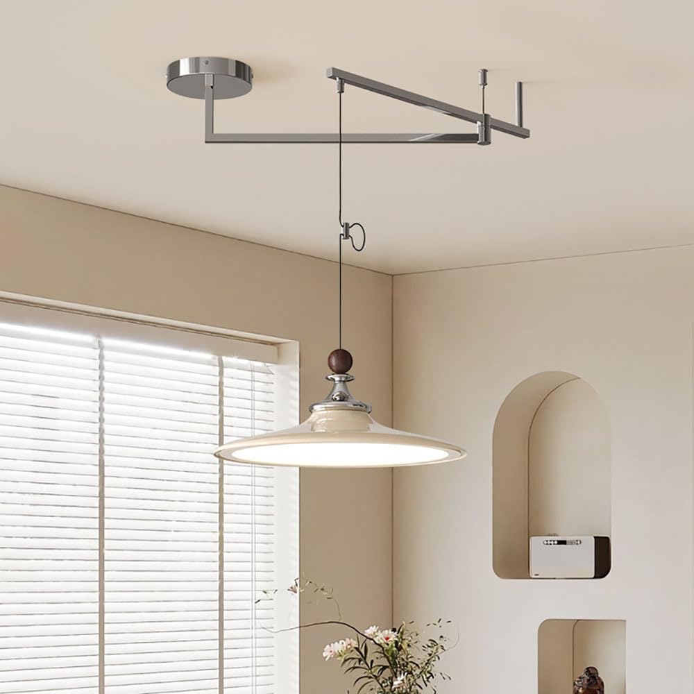 11,8-calowa Lampa Wisząca Na Wyspę Kuchenną, Nowoczesna Lampa Wisząca LED, Regulowana Lampa Z Wysięgnikiem Obrotowym, Lampa Wyspowa LED W Stylu Mid-century Z 3 Temperaturami Barwowymi