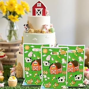 50pcsfarmpartygiftbagsfarmanimalthemedgoodiebagsforkidsbirthdaygreenbarnyardcandybagsfarmhousepartyfavorsuppliesforbabyshowerfarmthemecelebrations Urban Country Home Decor 50 pcs farm party gift bags farm animal themed goodie bags for kids birthday green barnyard candy bags farmhouse party favor supplies for baby shower farm theme celebrations urban country home decor