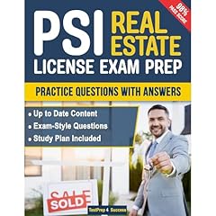 PSI Real Estate License Exam Prep for Busy Learners Audiolibro Por TestPrep 4 Success arte de portada