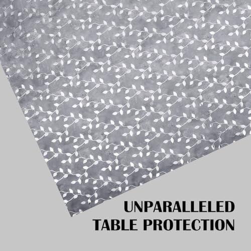 Image of Dakshya Industries PVC Waterproof Withoutlace Dining Table Cover (Size - 54X78 Inch) Rectangle 6 Seater Heat Rasistant, Chang A1