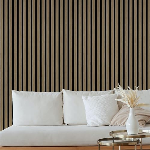Paneles Acústicos Vohala 4-Pack - Paneles Decorativos para Pared en Madera 3D para Reducción de Ruido miniatura 7