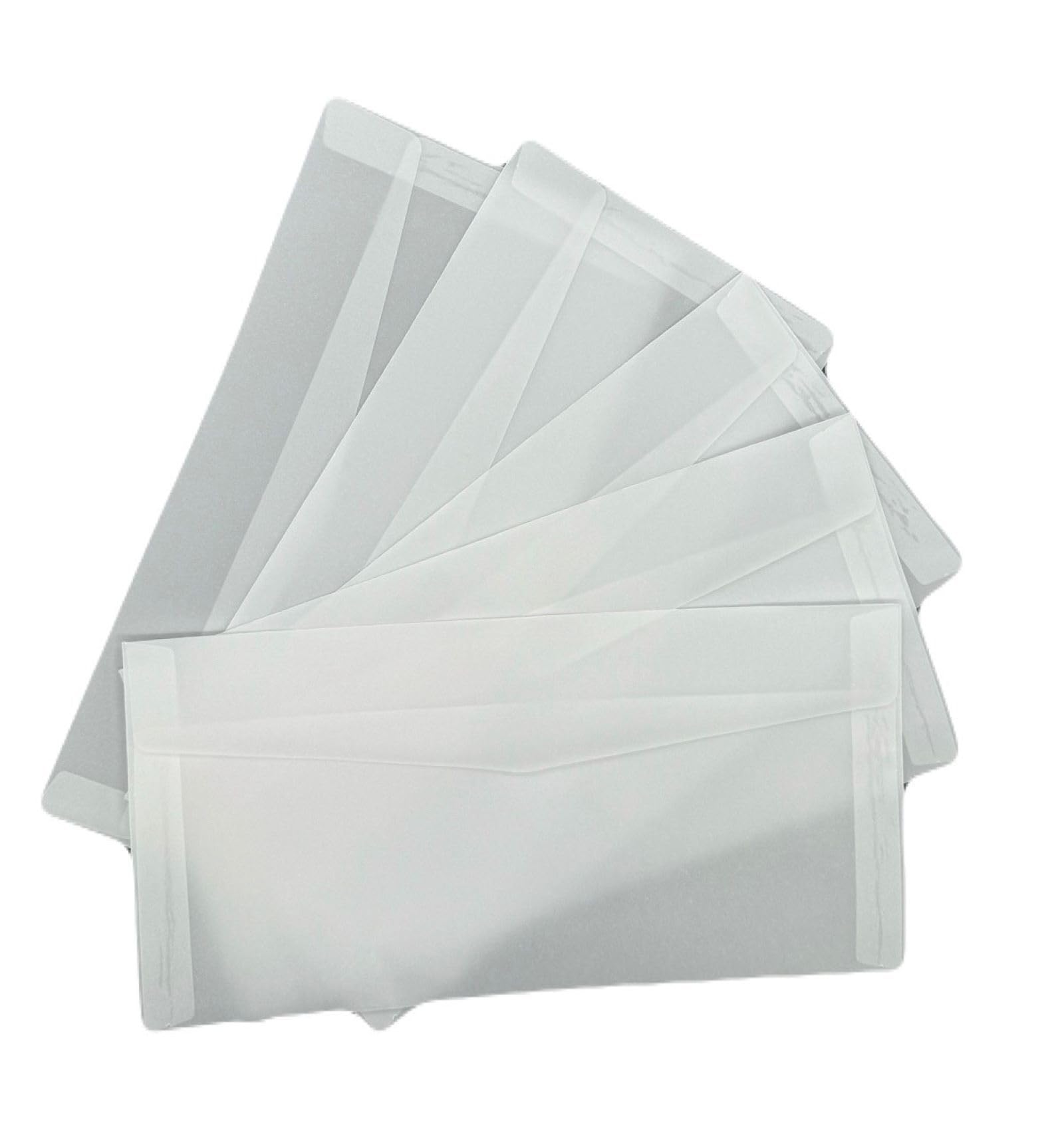 Amazon | 半透明封筒 【100枚】 洋長6 110×220㎜ カマス貼 封筒 挨拶状