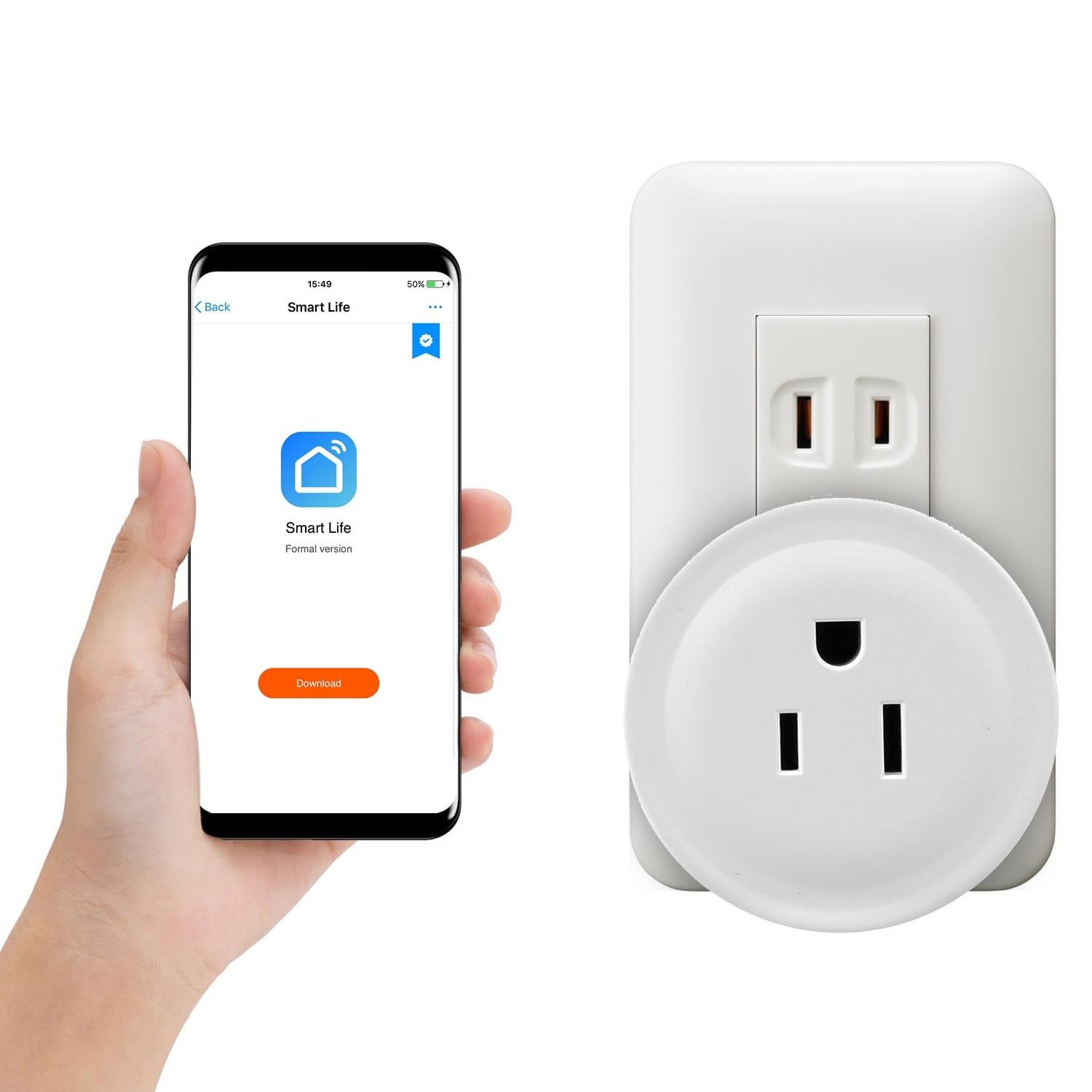 WiFi Smart Plug Outlet Wireless Mini Smart Socket APP Remote Voice Control — view 2