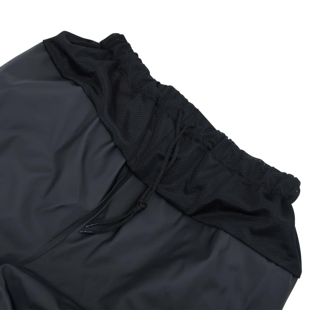 Homgoday Traje Vadeador de Cintura con Botas, Impermeable, Negro, Poliéster PVC, Talla 43