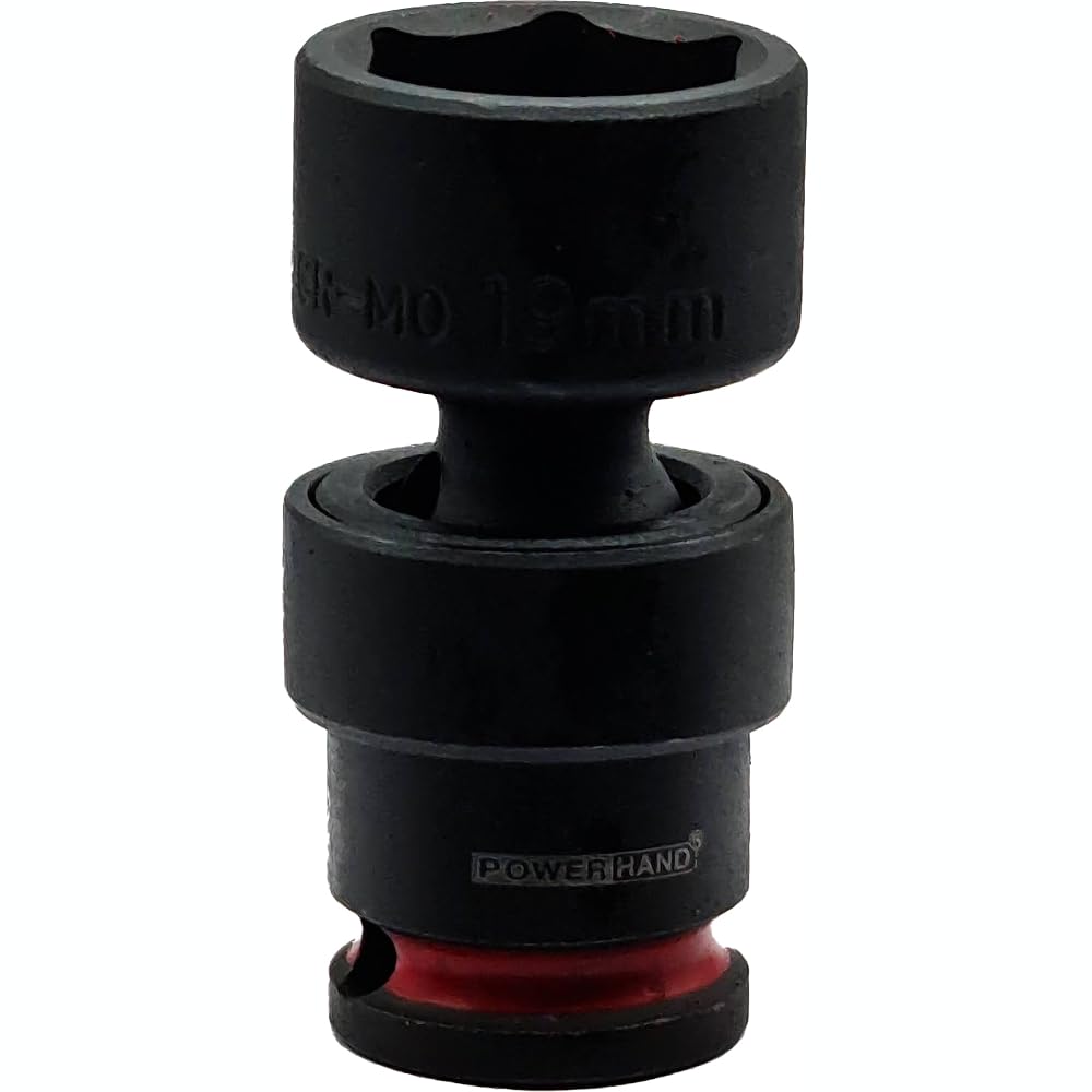 Powerhand 3/8" Drive Shallow Swivel Impact Socket 19Mm Ki-S38-Ss19
