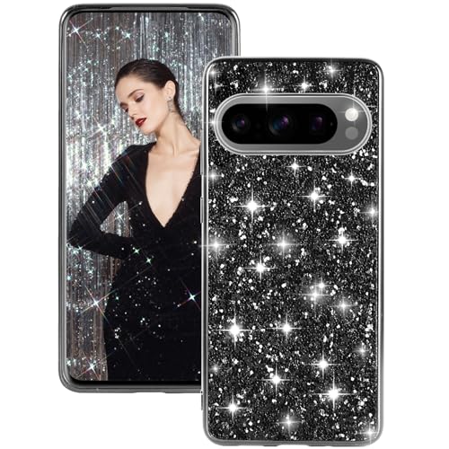 Coque Google Pixel 9 Pro XL 5G jolie protection silicone femme noire