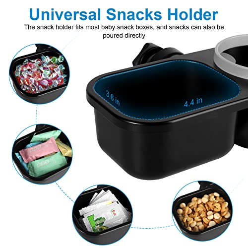 Image of Accmor Stroller Cup Holder with Tray, Universal Cup Holder Tray for Uppababy Nuna Doona Strollers, Bottle Drinks Holder for Stroller, Wheelchair, Walker