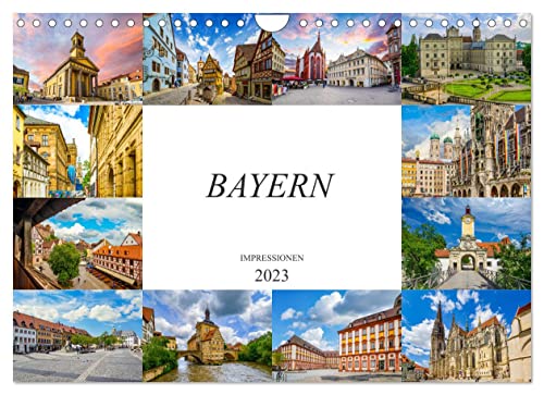 Bayern Impressionen (Wandkalender 2023 DIN A4 quer), Calvendo Monatskalender