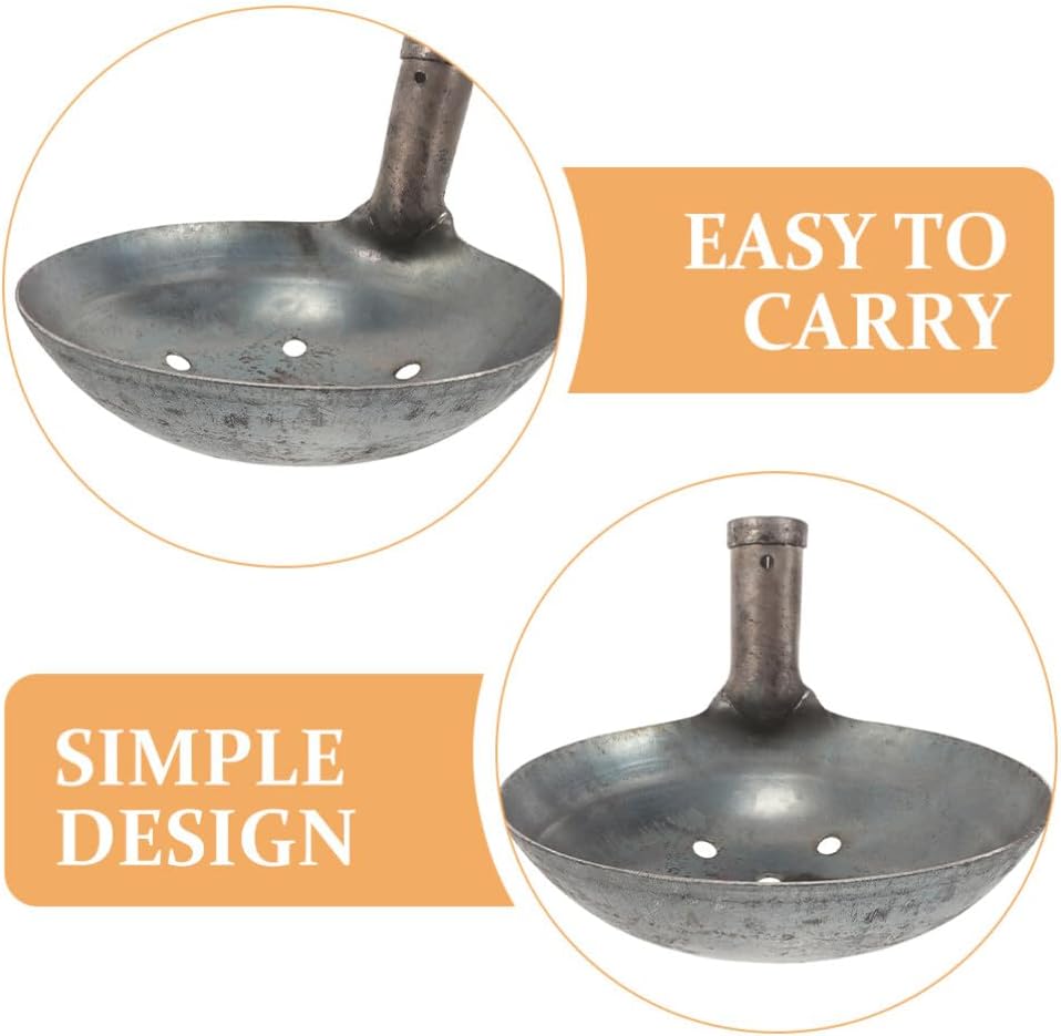 BESPORTBLE Manure Spoon Water Ladle Scoops Muck Shovel Dung Metal Dung Scoop Large Ladle Only Reusable Muck Shovel s Silt Iron
