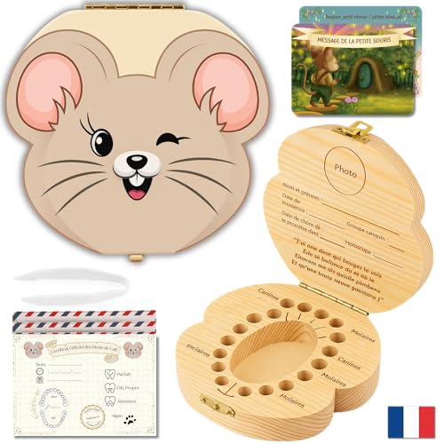 HOMYKIDS® Boîte à Dents de Lait pour Garçon et Fille [FRANÇAIS] + [e-book GRATUIT] – Boîte...