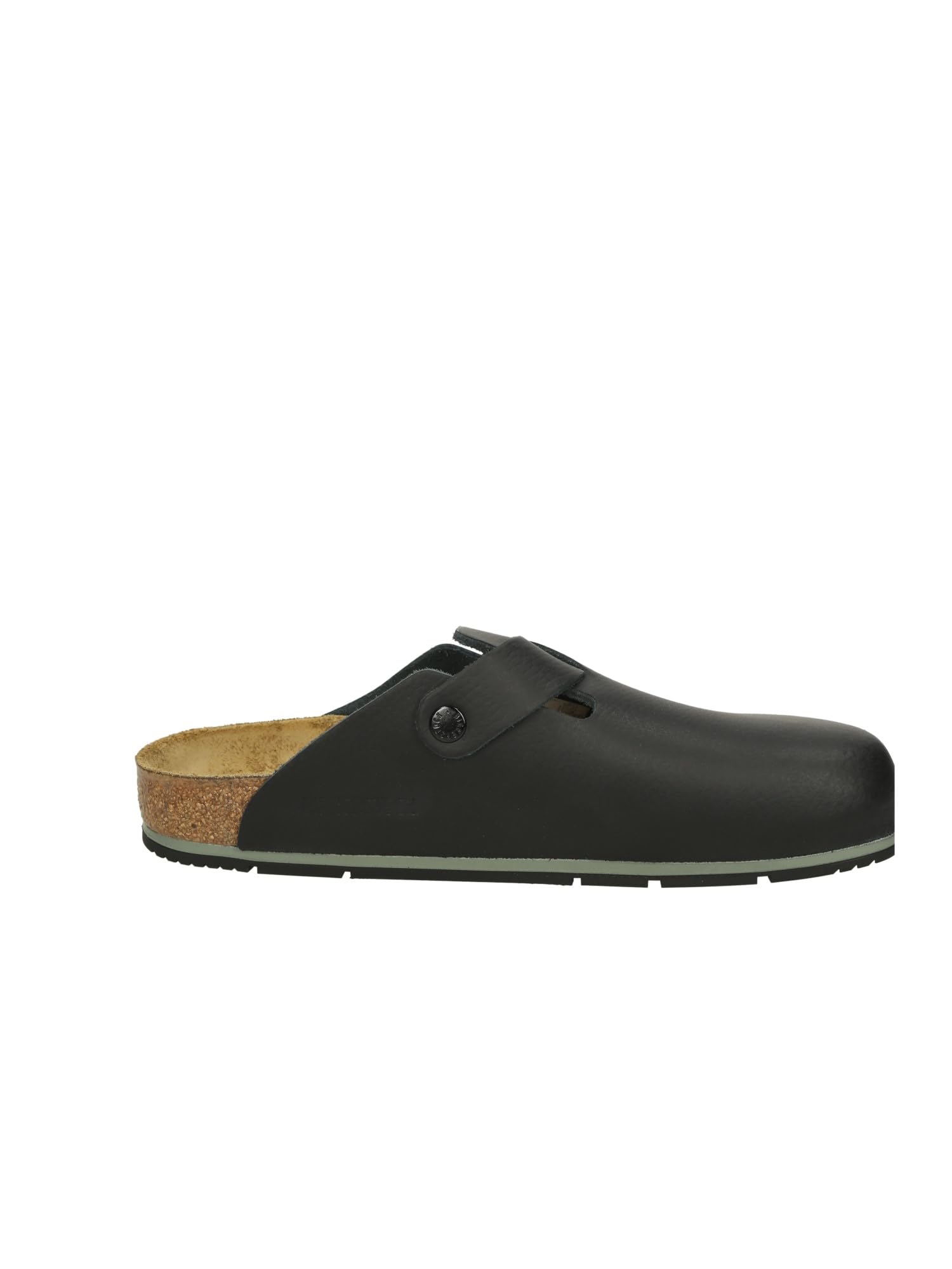 Birkenstock Boston Pro Pantoufles en cuir pour homme et femme – Sabots – Certifié selon la norme EN ISO 20347:2043 – Chaussures professionnelles pour médecine, restauration et service, Noir , 42 EU