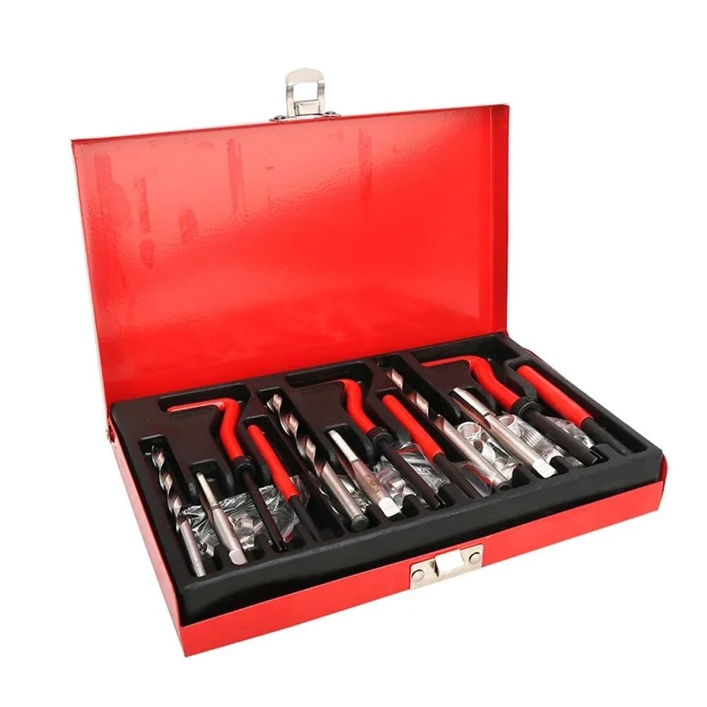 Kit di riparazione 88 pezzi M3 a M14 Set di inserti filettati for viti con punta da trapano Adatto for filettature danneggiate Kit di utensili Helicoil for il ripristino