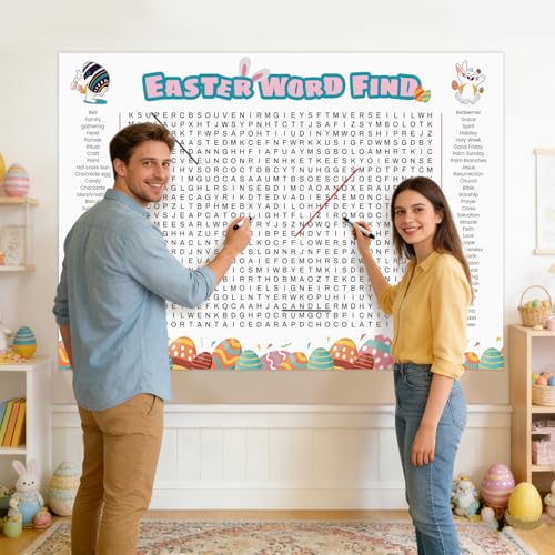 Giant Easter Word Search Poster Under $5 with Code JB3T3CAI